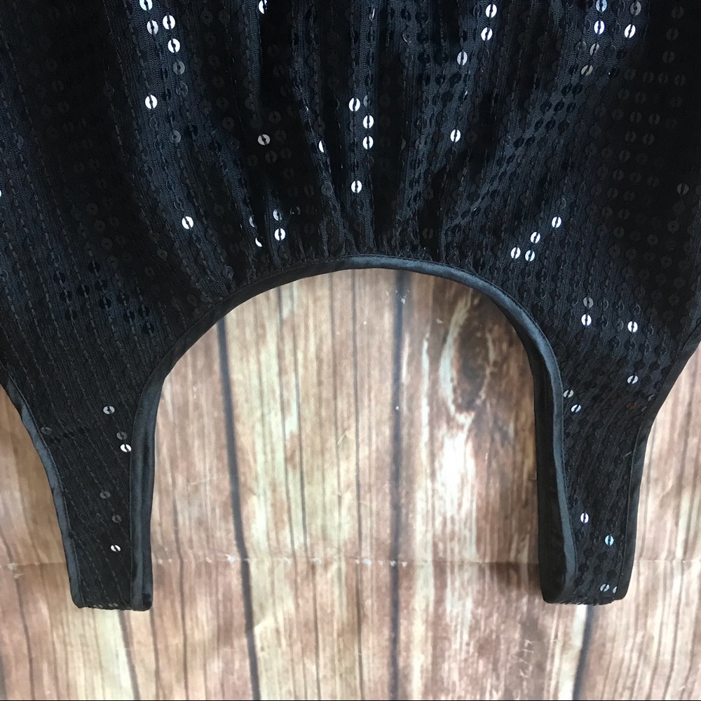 Black Sequin Cocktail Dress - Picture 4 of 6